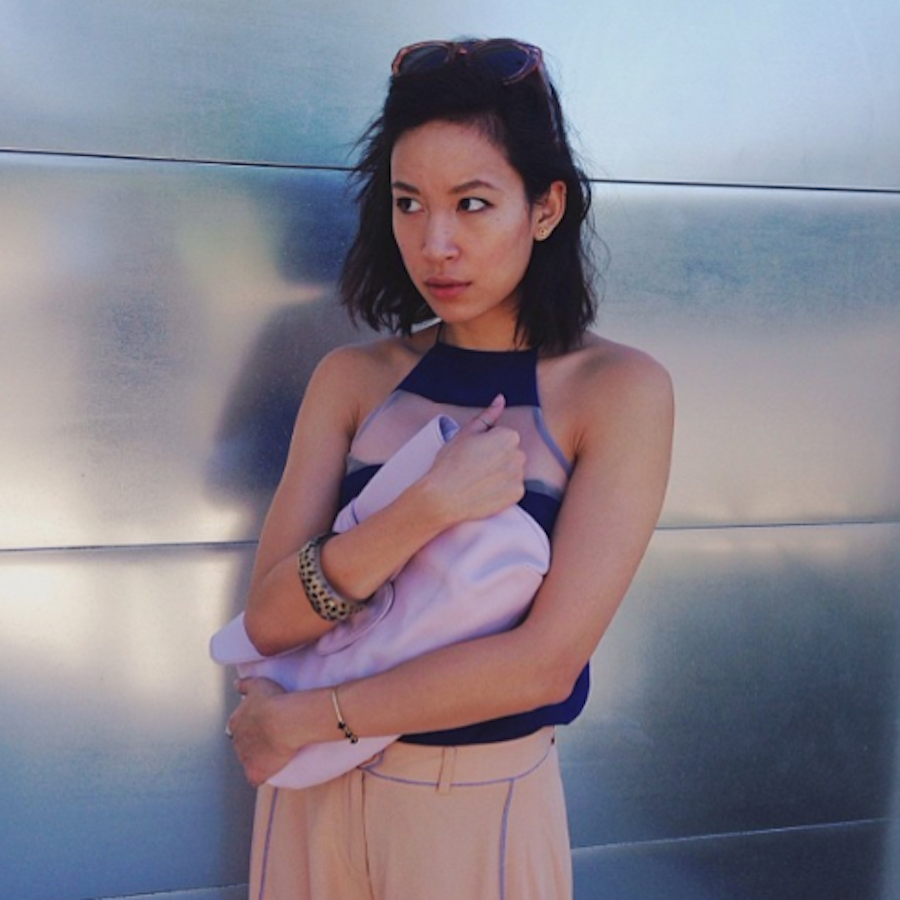 THATS CHIC BLOGGER, RACHEL NGUYEN, PAIRS HER CAMI WITH PASTELS