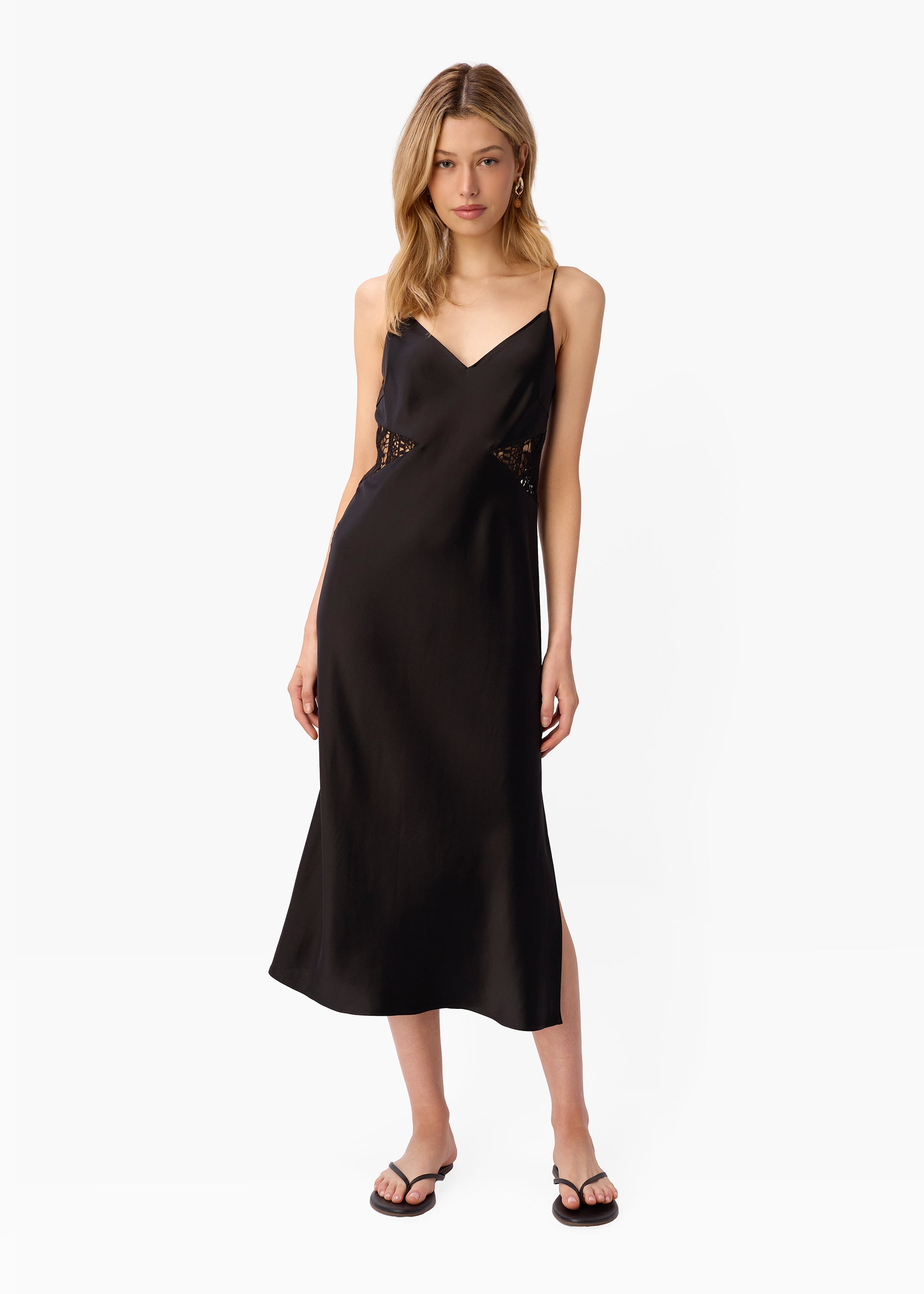 Carli Midi Dress Black – CAMI NYC