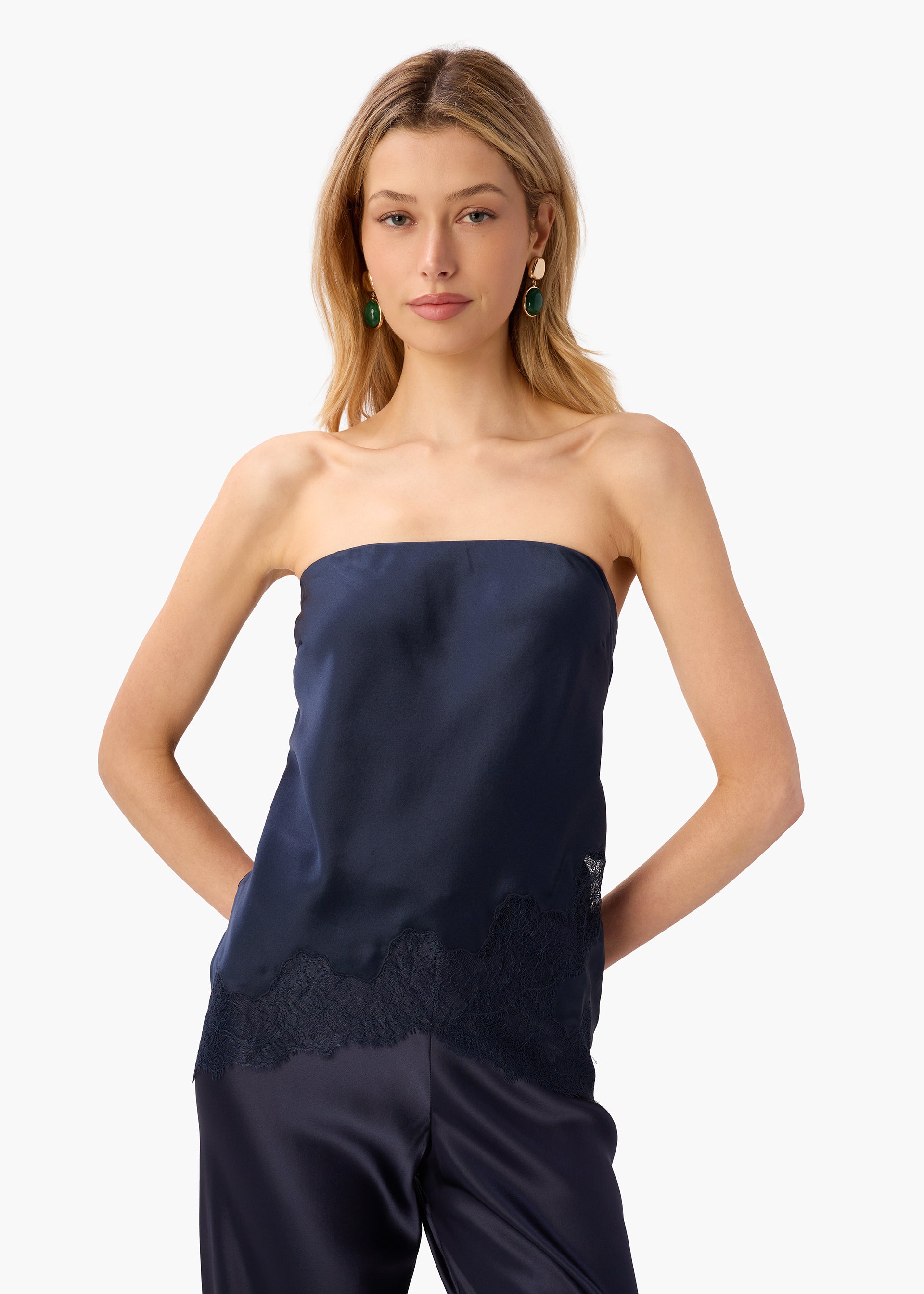 Odessa Strapless Camisole Dark Wash – CAMI NYC