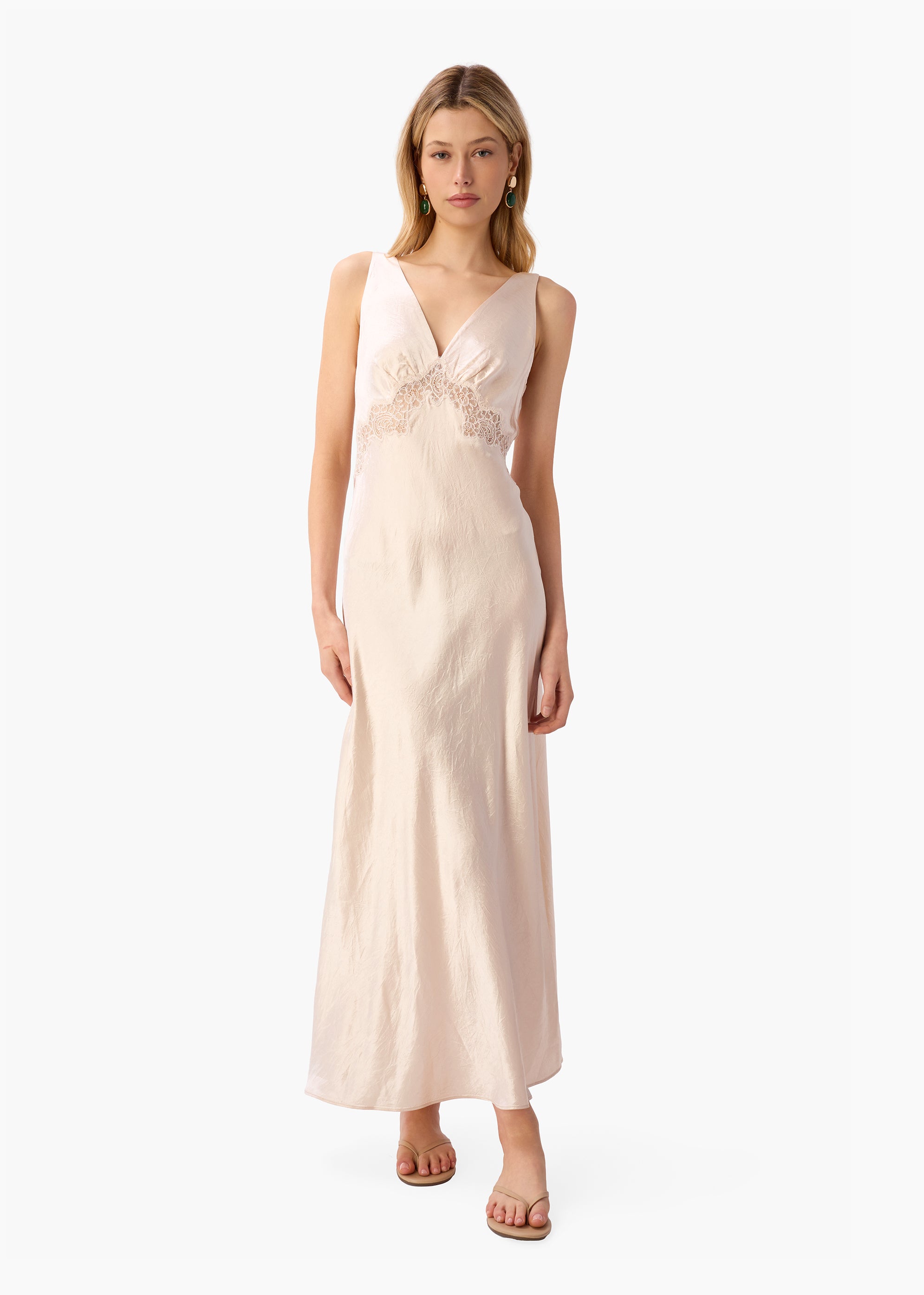 Rehka Midi Dress Oat – CAMI NYC