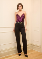 Margie High Rise Ponte Pant Black