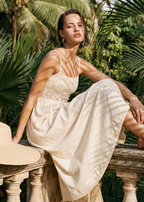Octavia Cotton Dress Bone