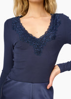 Rooney Rib Knit Top Harbor
