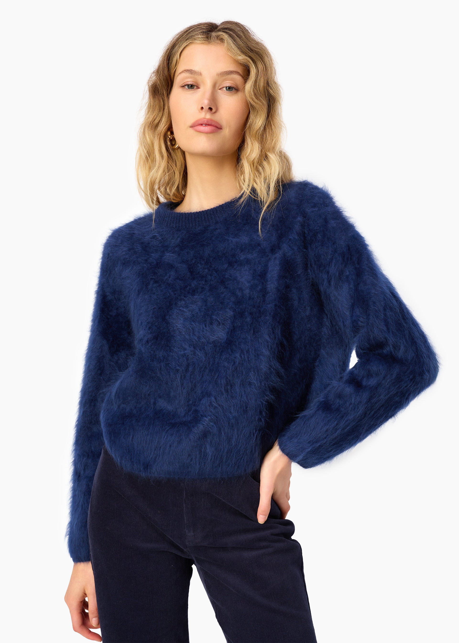 Niall Cashmere Sweater Navy