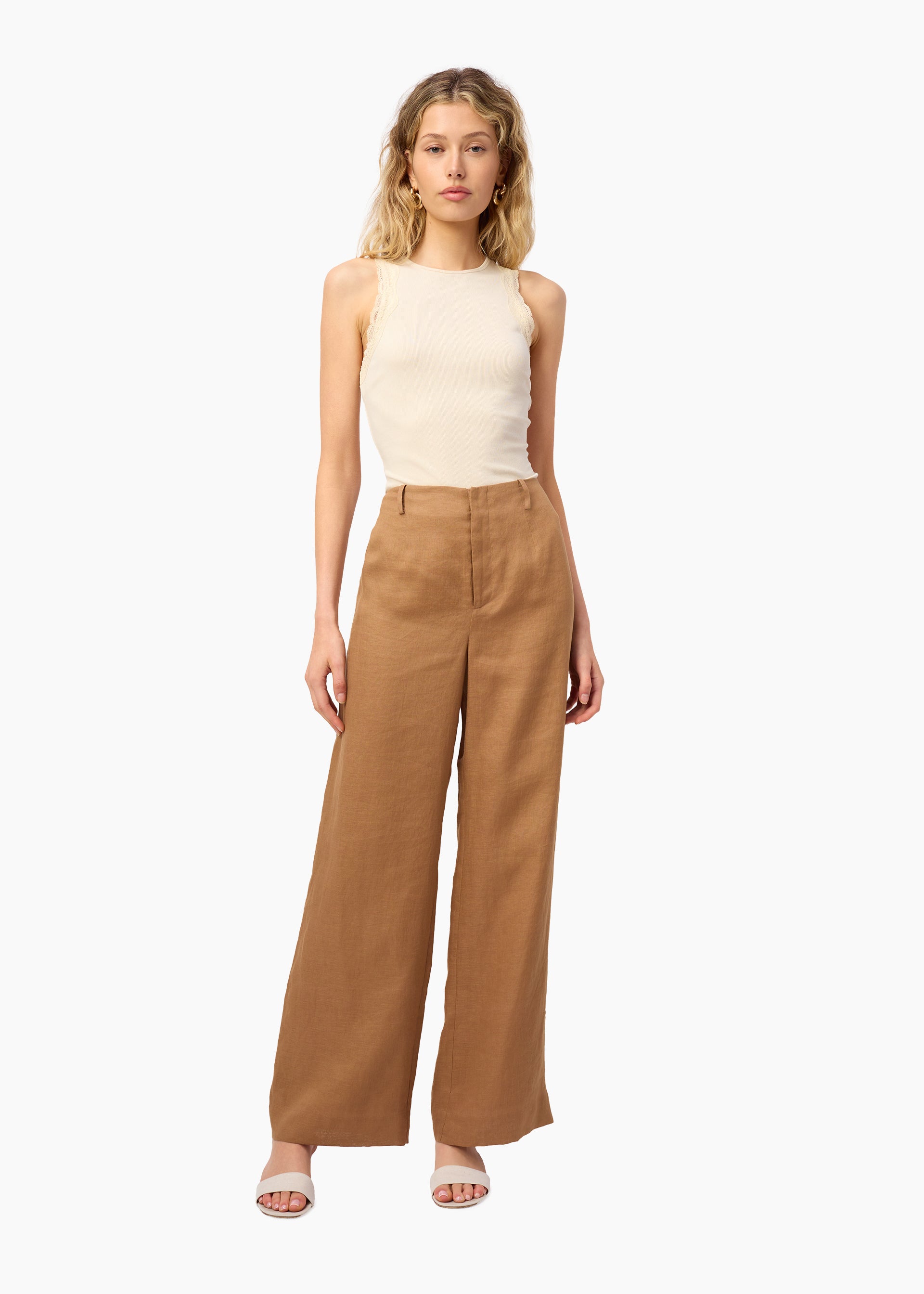 Iracemi High Rise Linen Pant Butterscotch