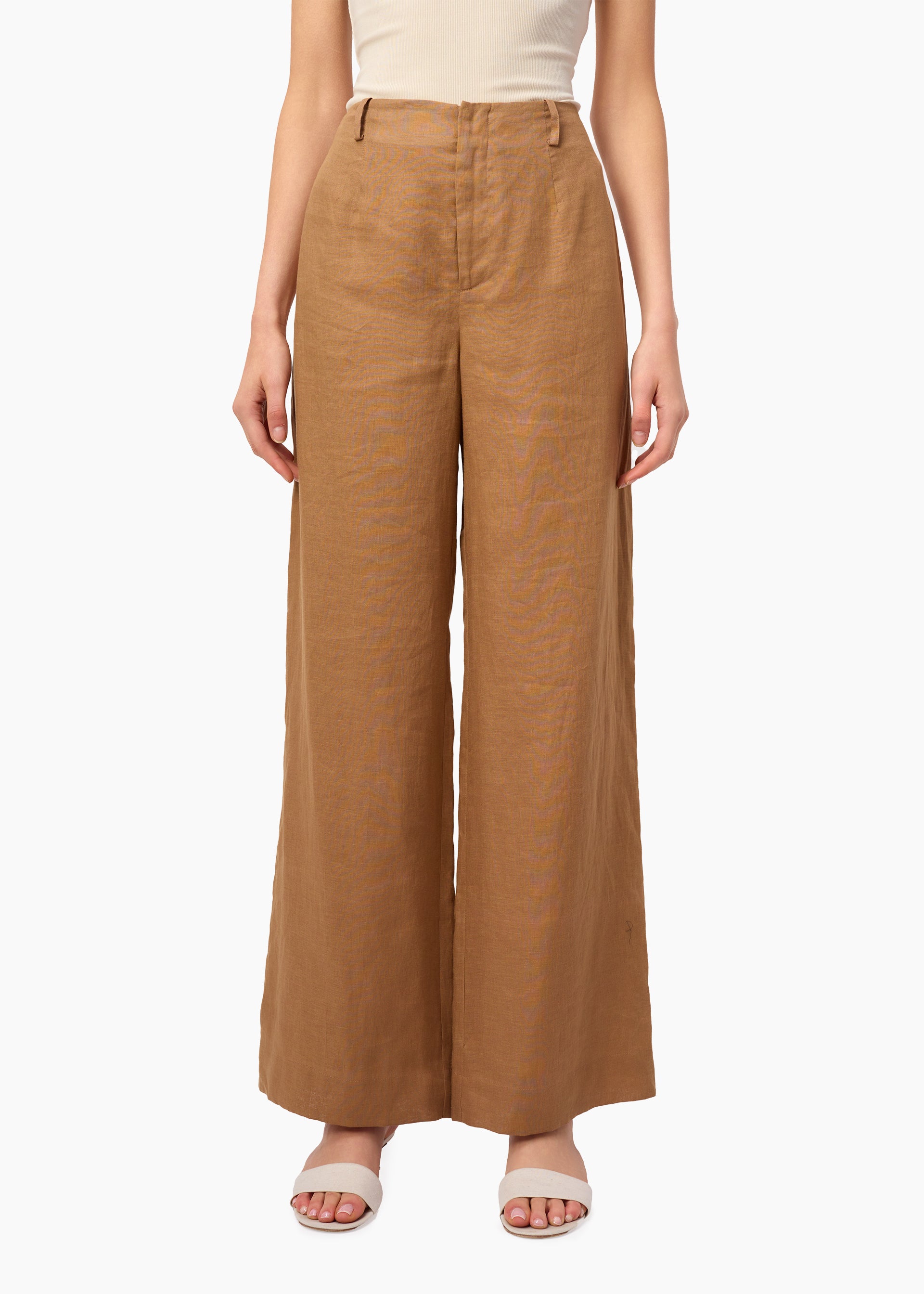 Iracemi High Rise Linen Pant Butterscotch