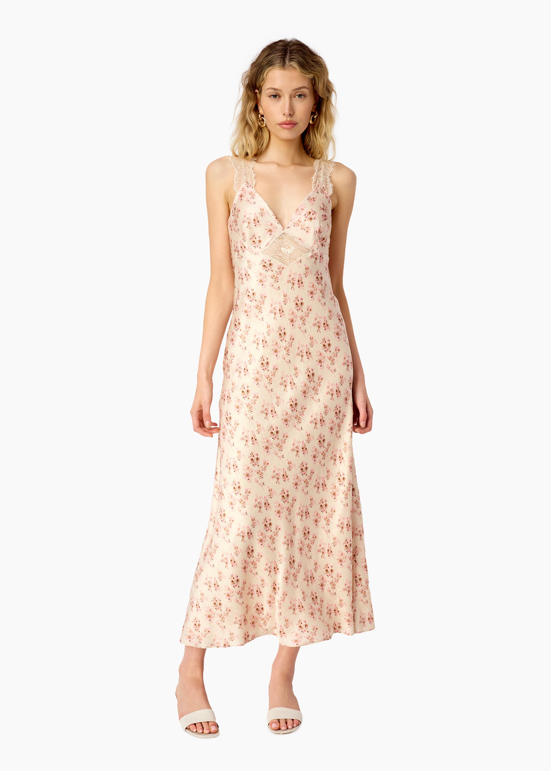 Rika Hammered Silk Dress Dutch Fields