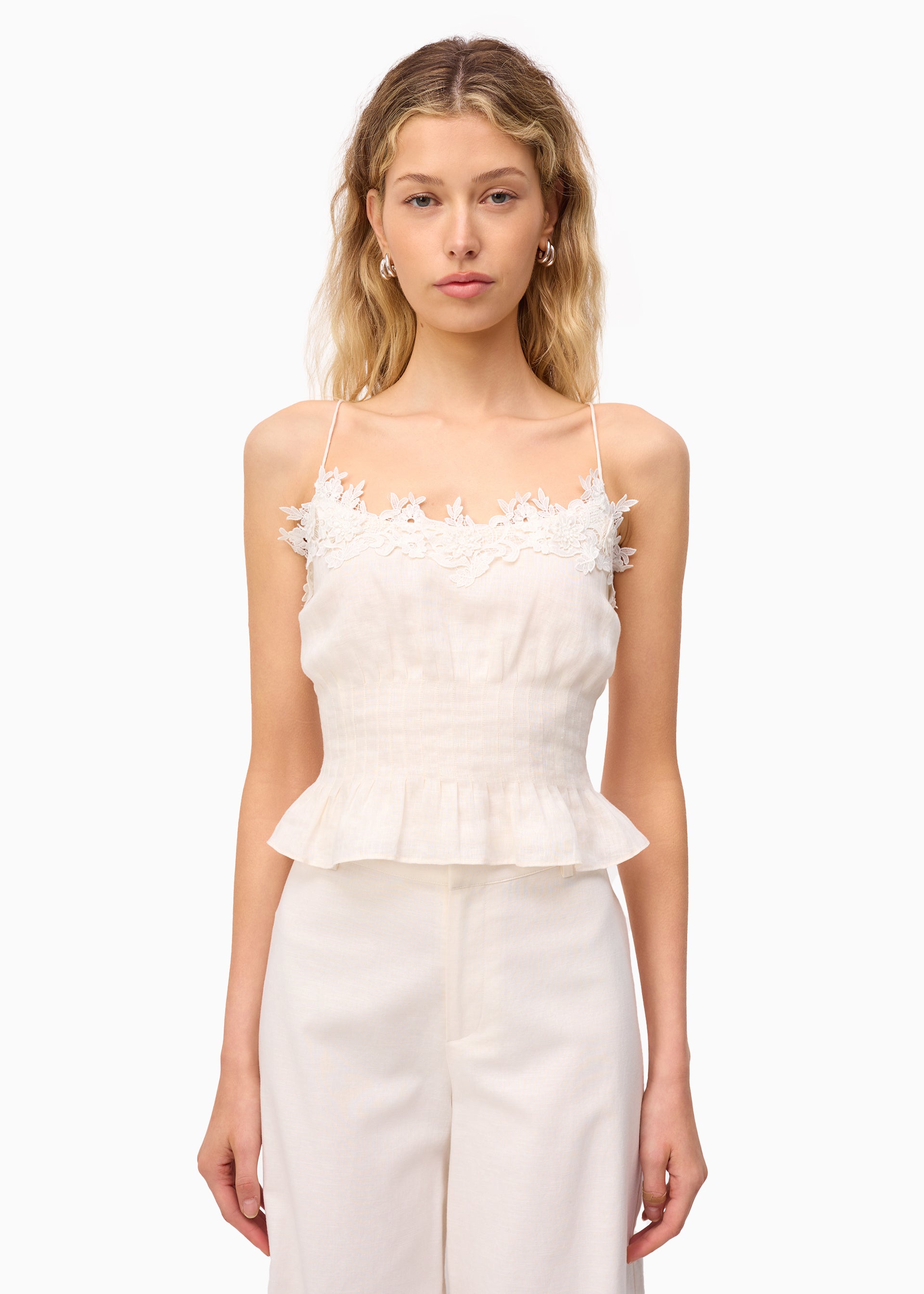 Sanika Linen Camisole Macadamia