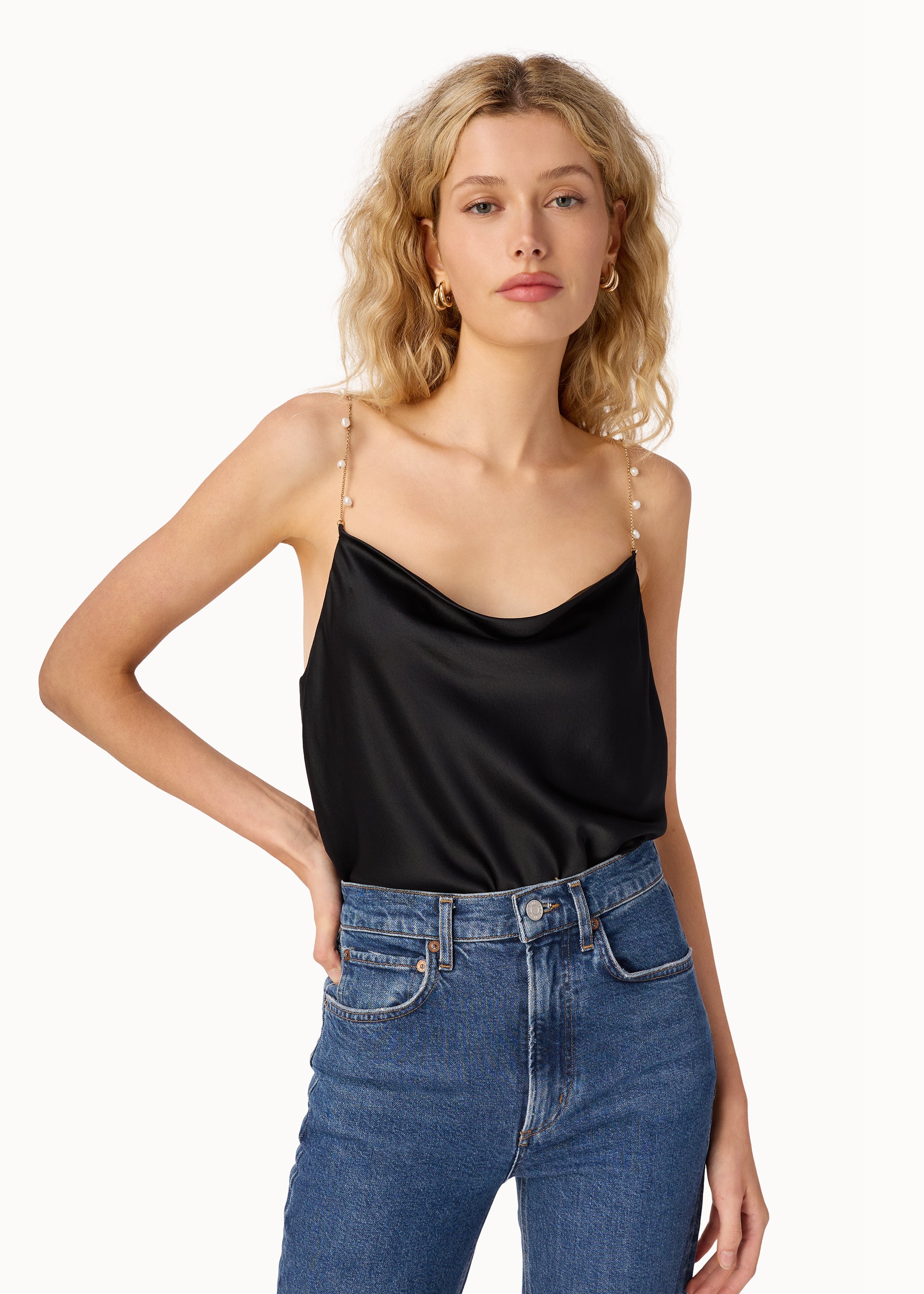 Busy Camisole Black – CAMI NYC