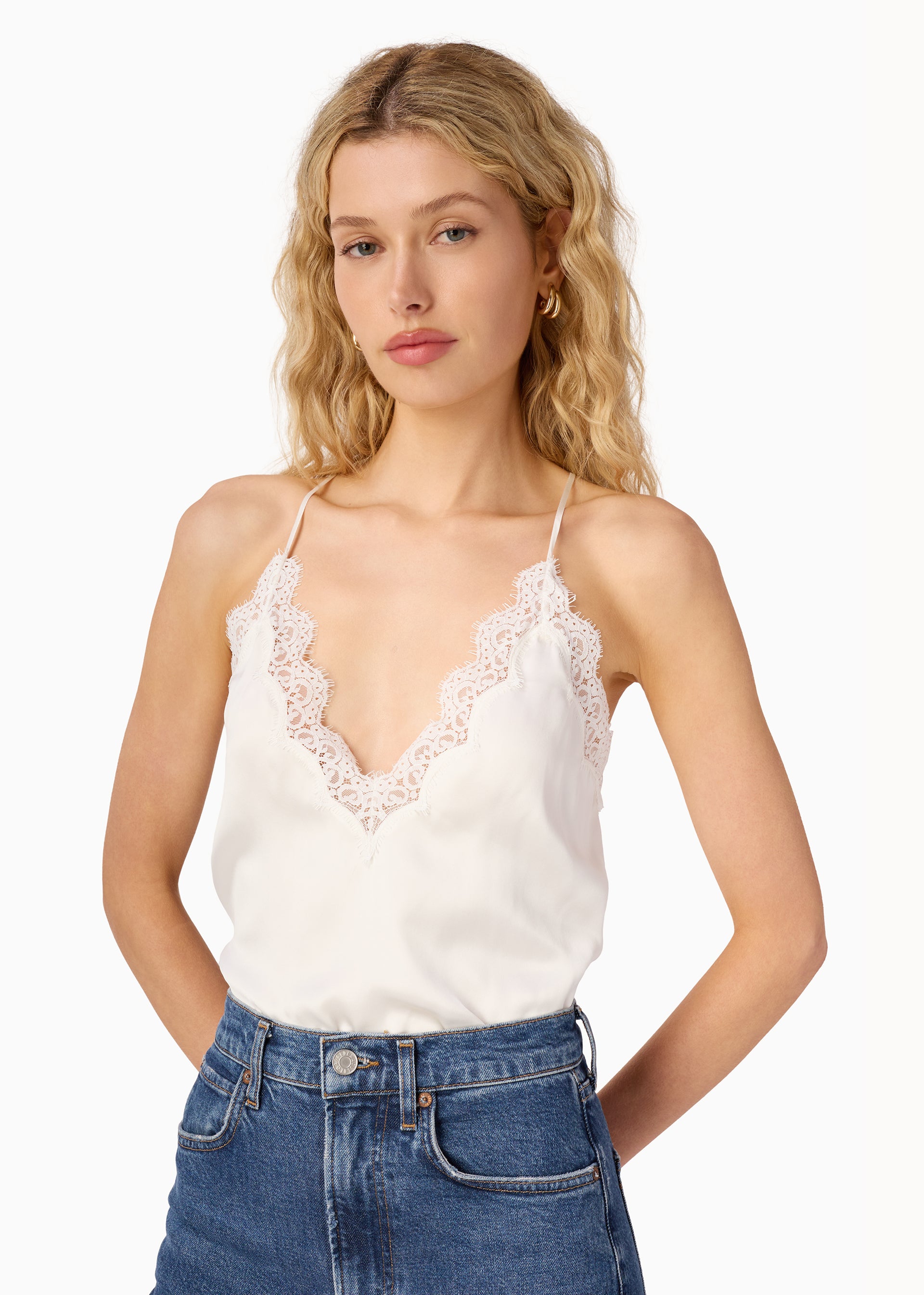 Everly Camisole White – CAMI NYC - Main Image