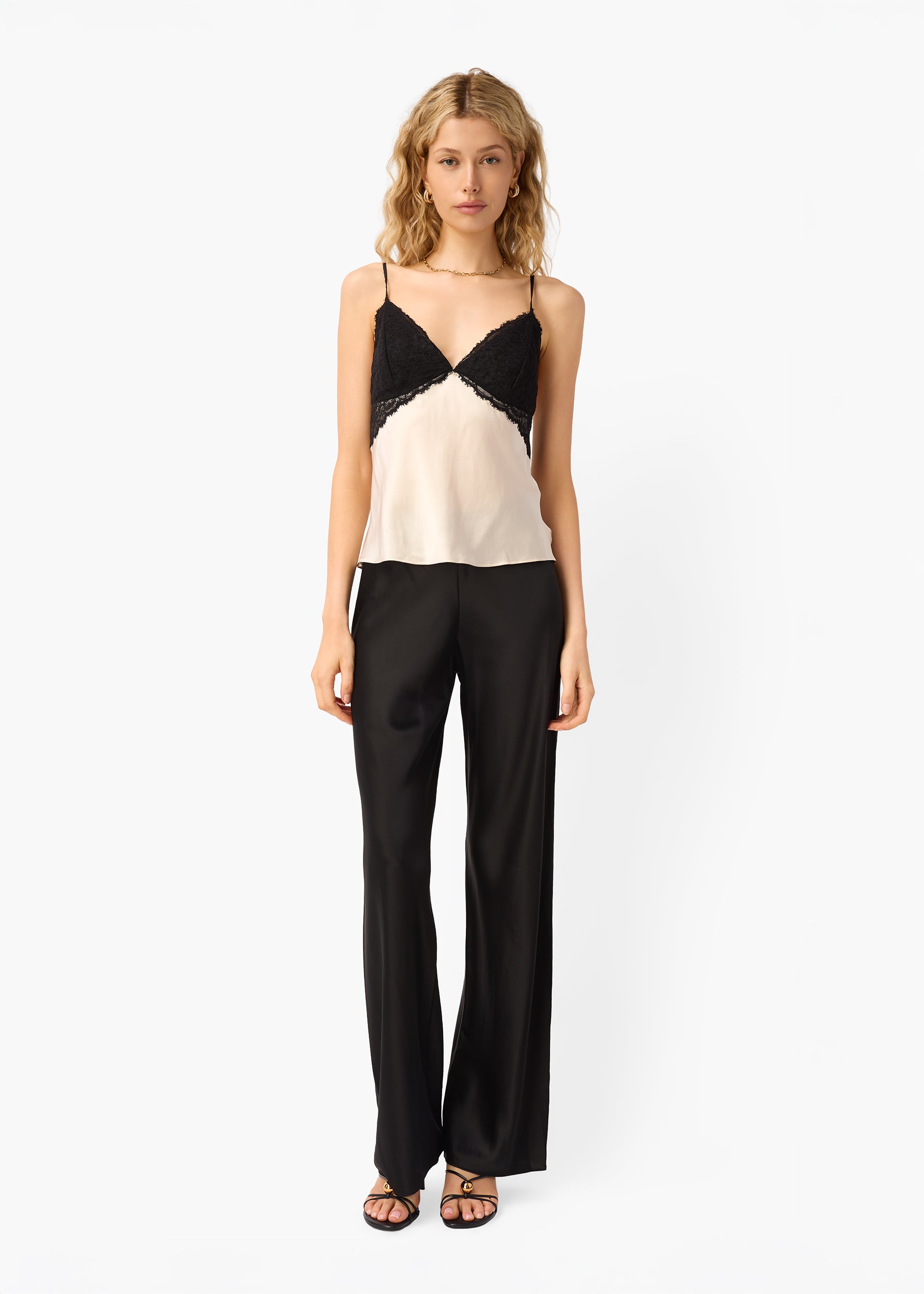 Hilda Camisole Oat/Black