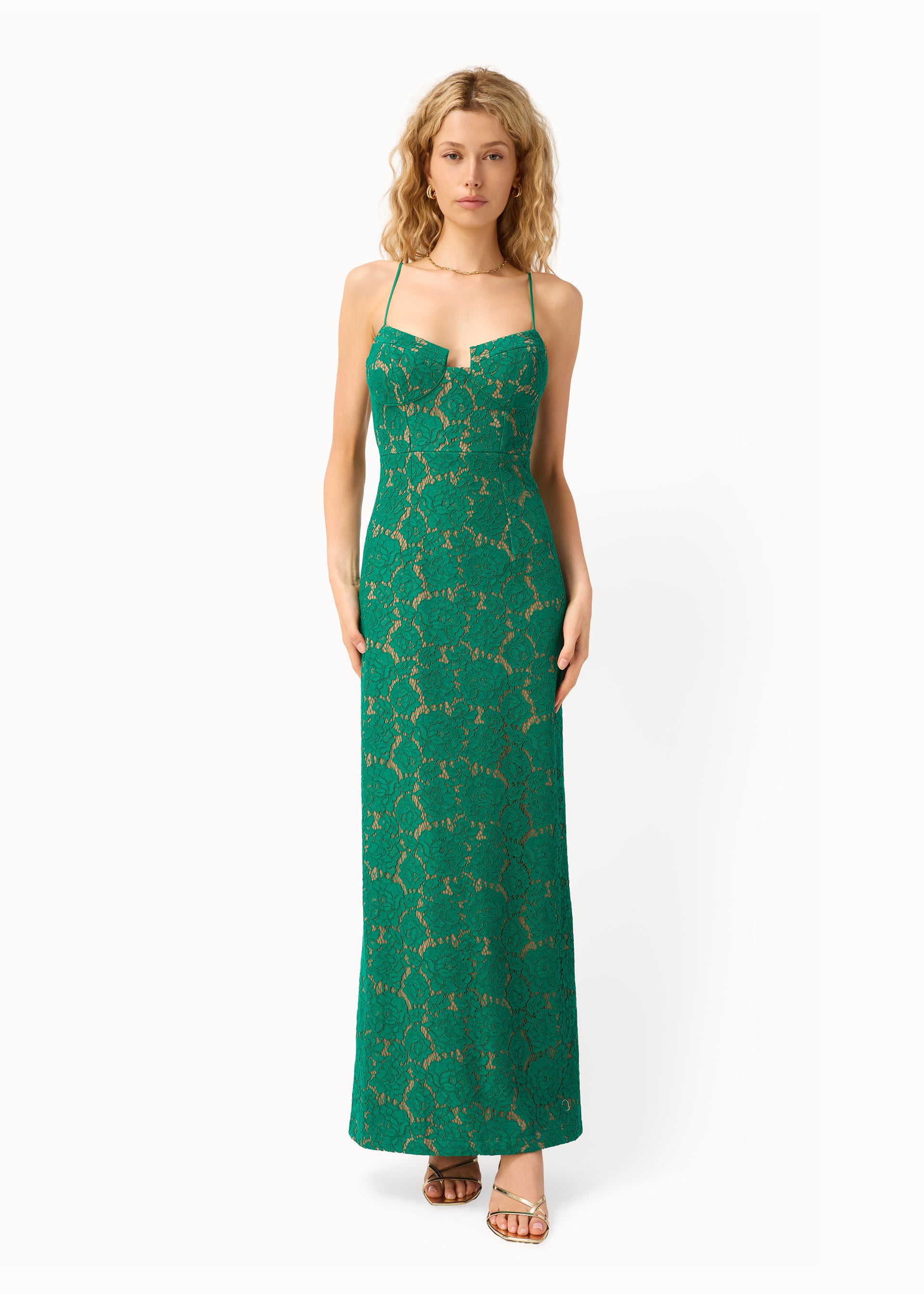 Rosaria Lace Gown Verdant
