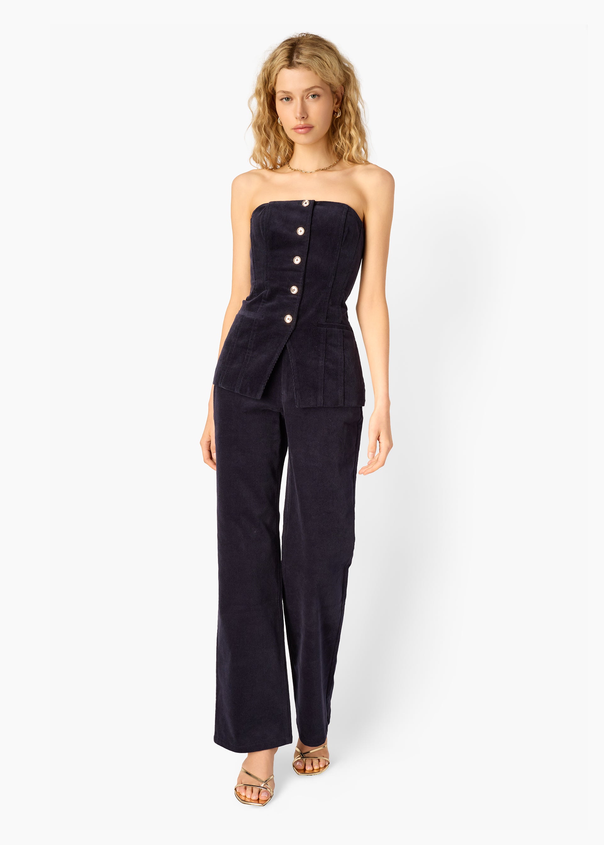 Zenobia Corduroy Pant Navy