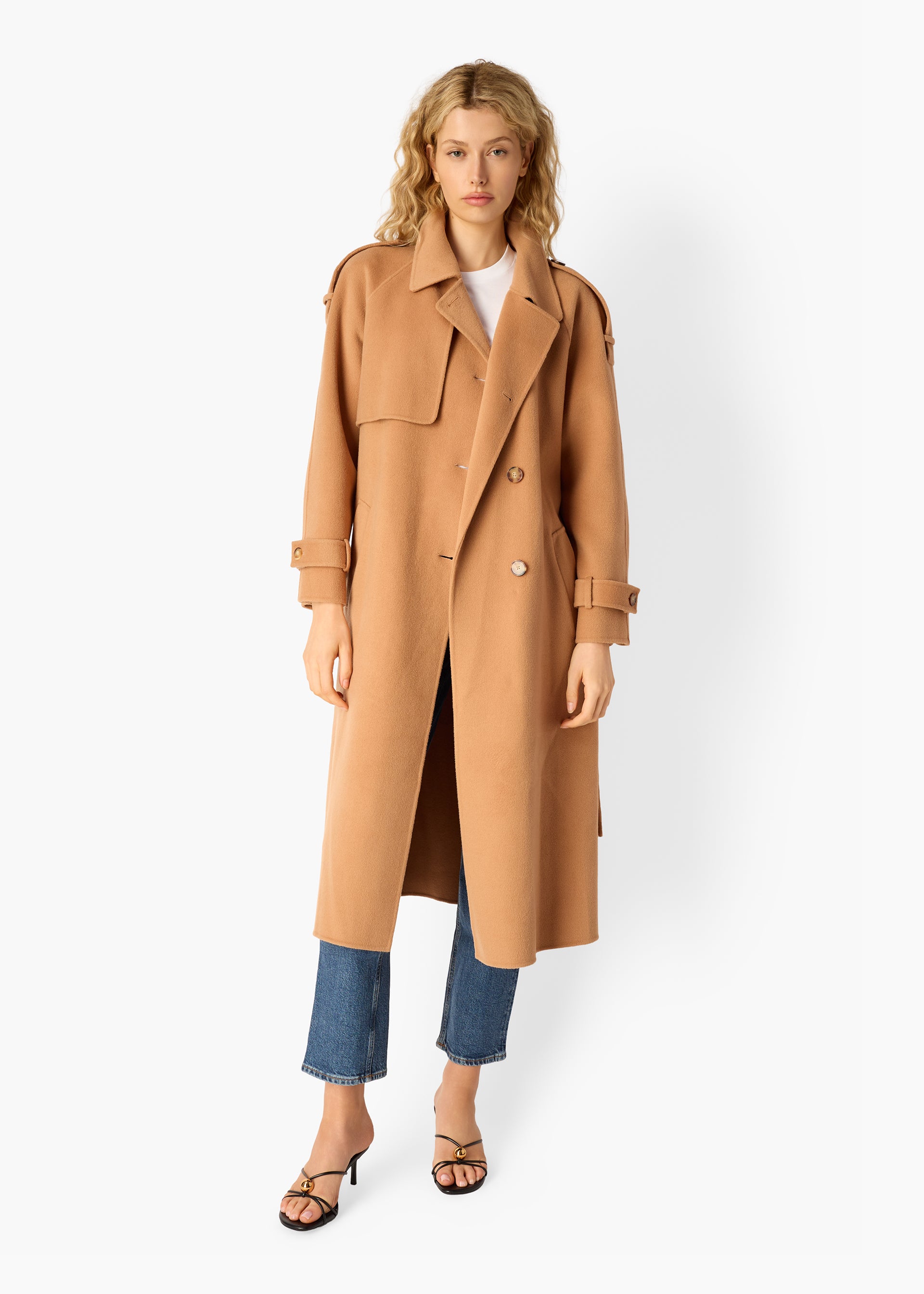 Yennifer Trench Coat Maple