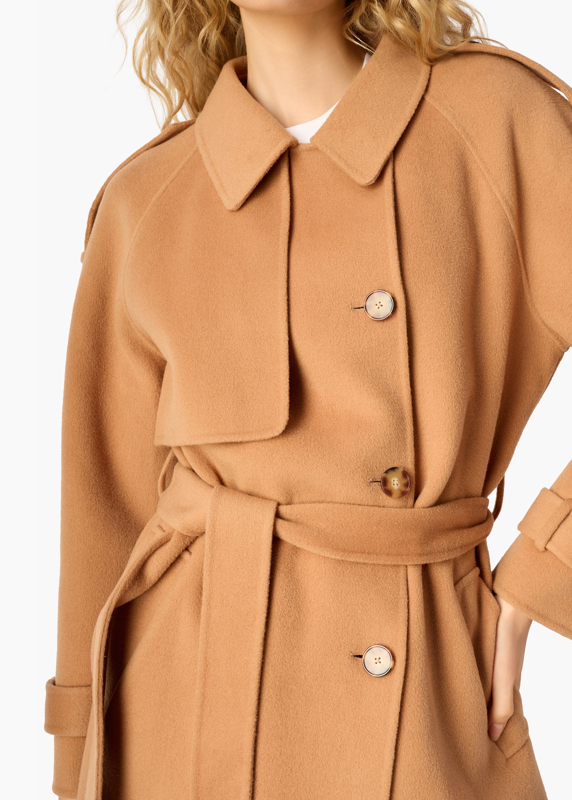 Yennifer Trench Coat Maple