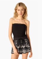 Oslo Silk Cotton Short Black Seasidebandana