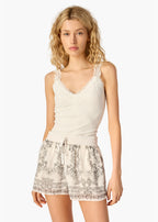 Lani Rib Knit Tank White