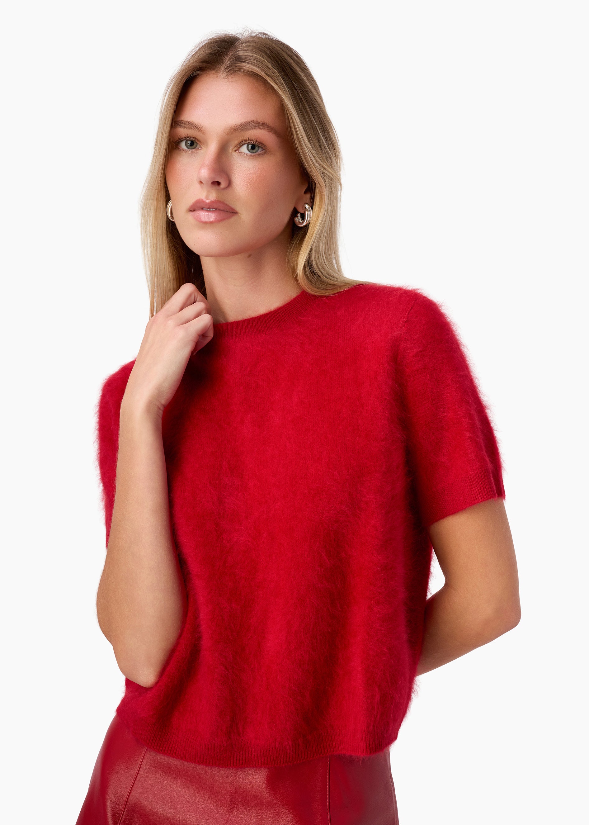 Eugeney Cashmere Top Poppy – CAMI NYC