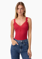 Lani Rib Knit Tank Poppy