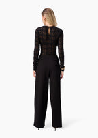 Meli Stretch Lace Top Black