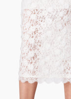 Aylin Lace Midi Skirt White