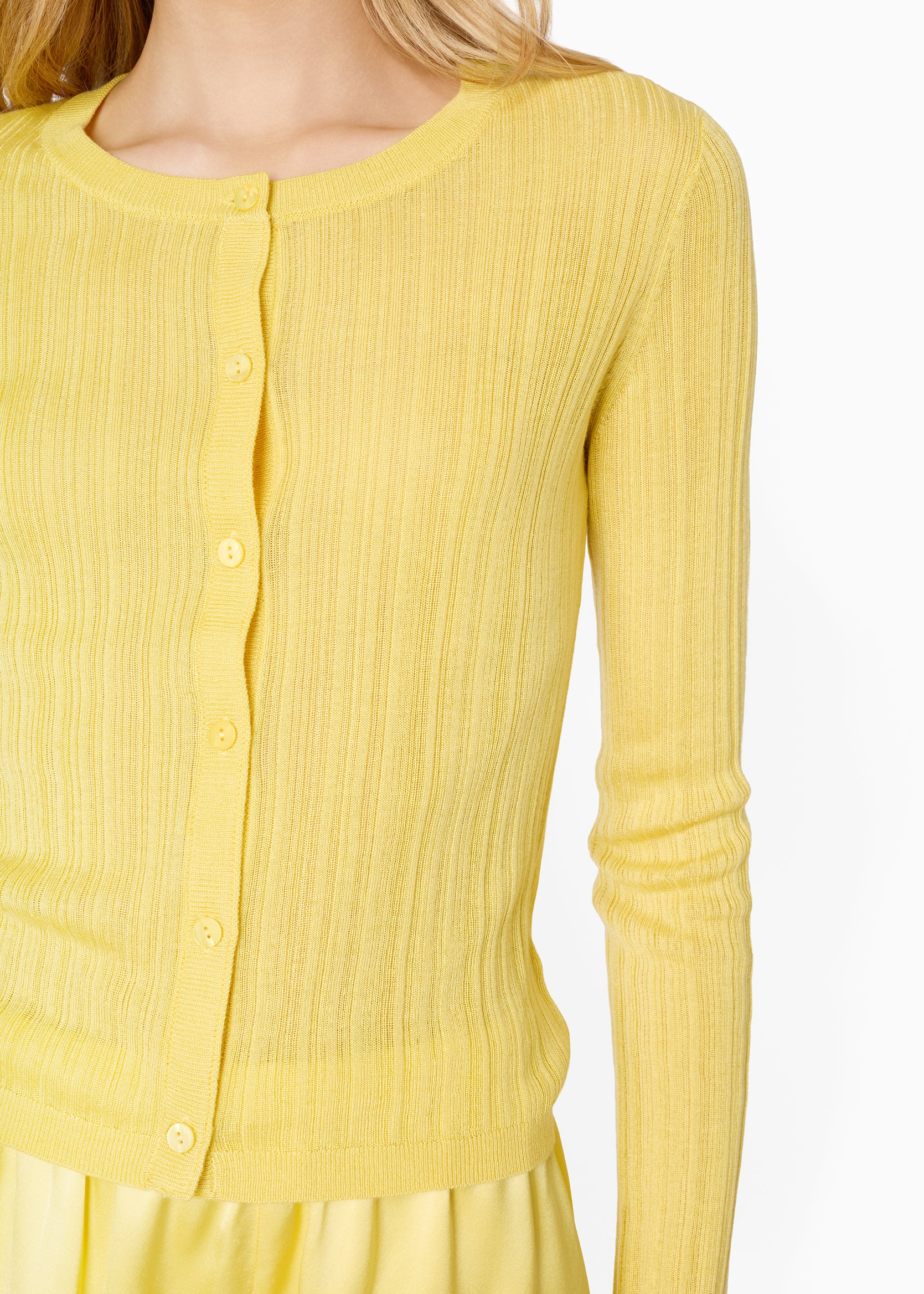 Maura Lightweight Cardigan Custard – CAMI NYC