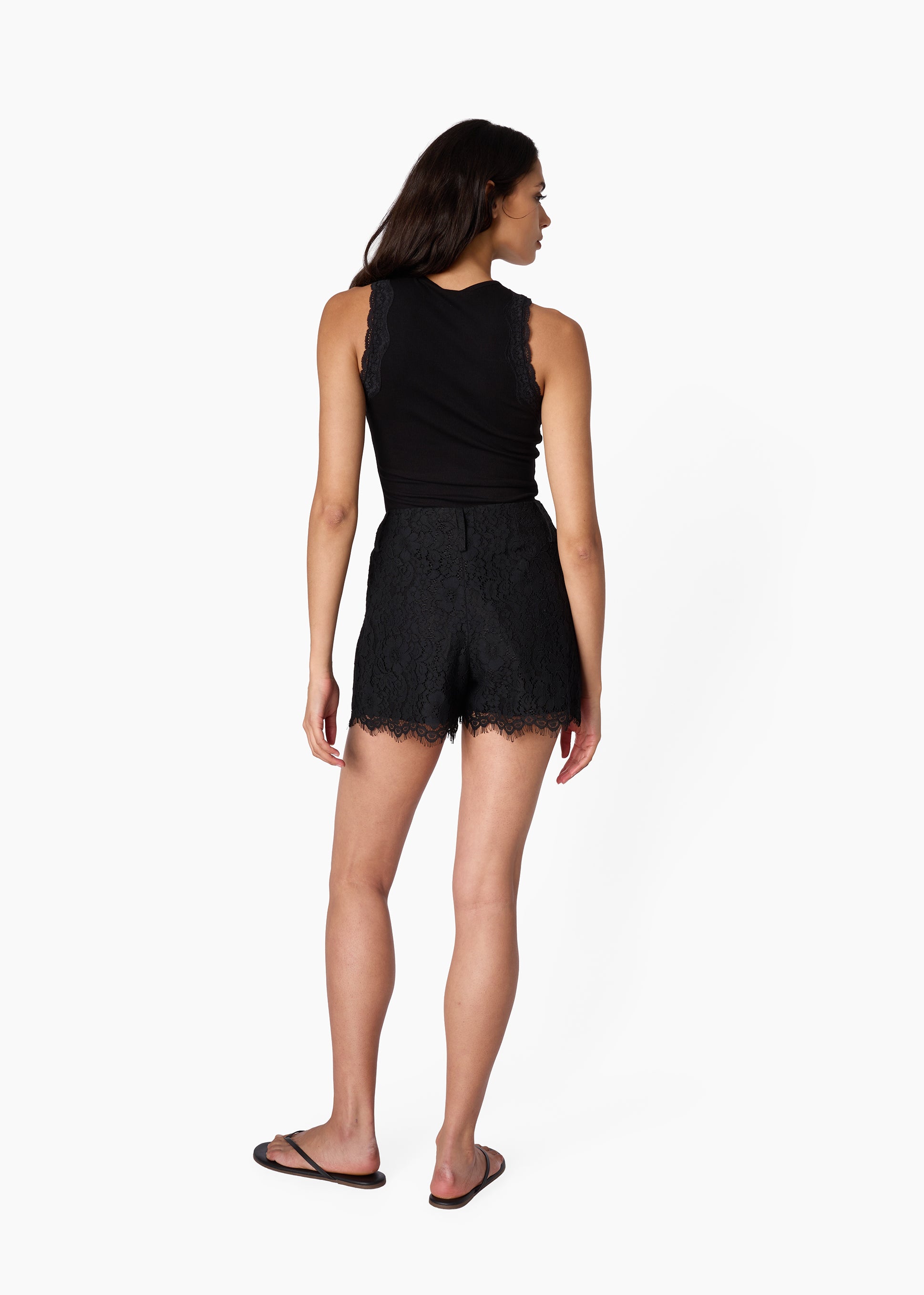 Cotton ribbon tank 黒 Black Seamless Cloud Cotton Shelf Tank Top – Thirdlove