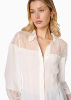 Lucena Silk Blouse Macadamia
