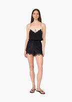 Mirah Lace Mini Short Black