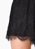 Mirah Lace Mini Short Black