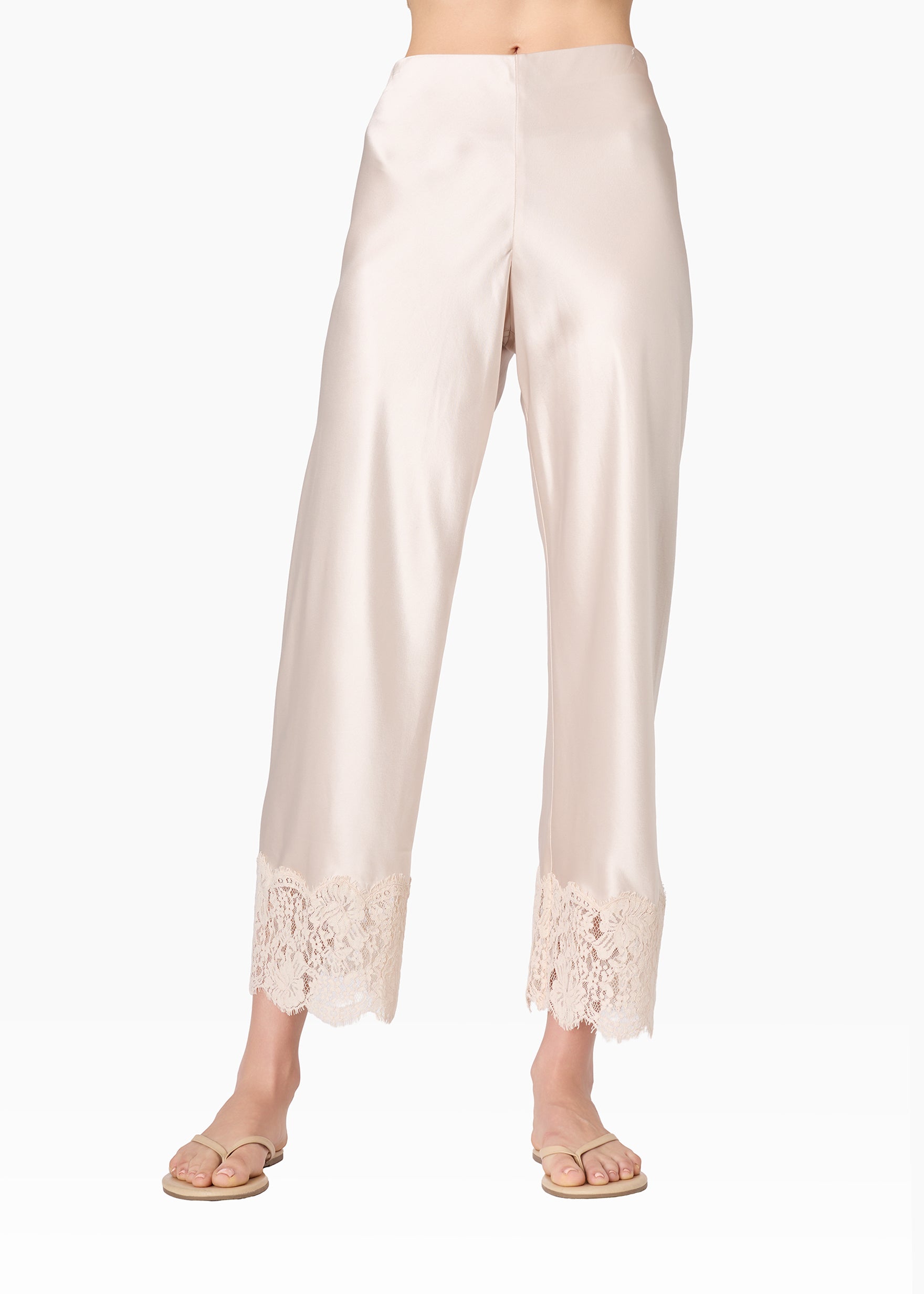 Bristol Mid Rise Lace Pant Oat – CAMI NYC