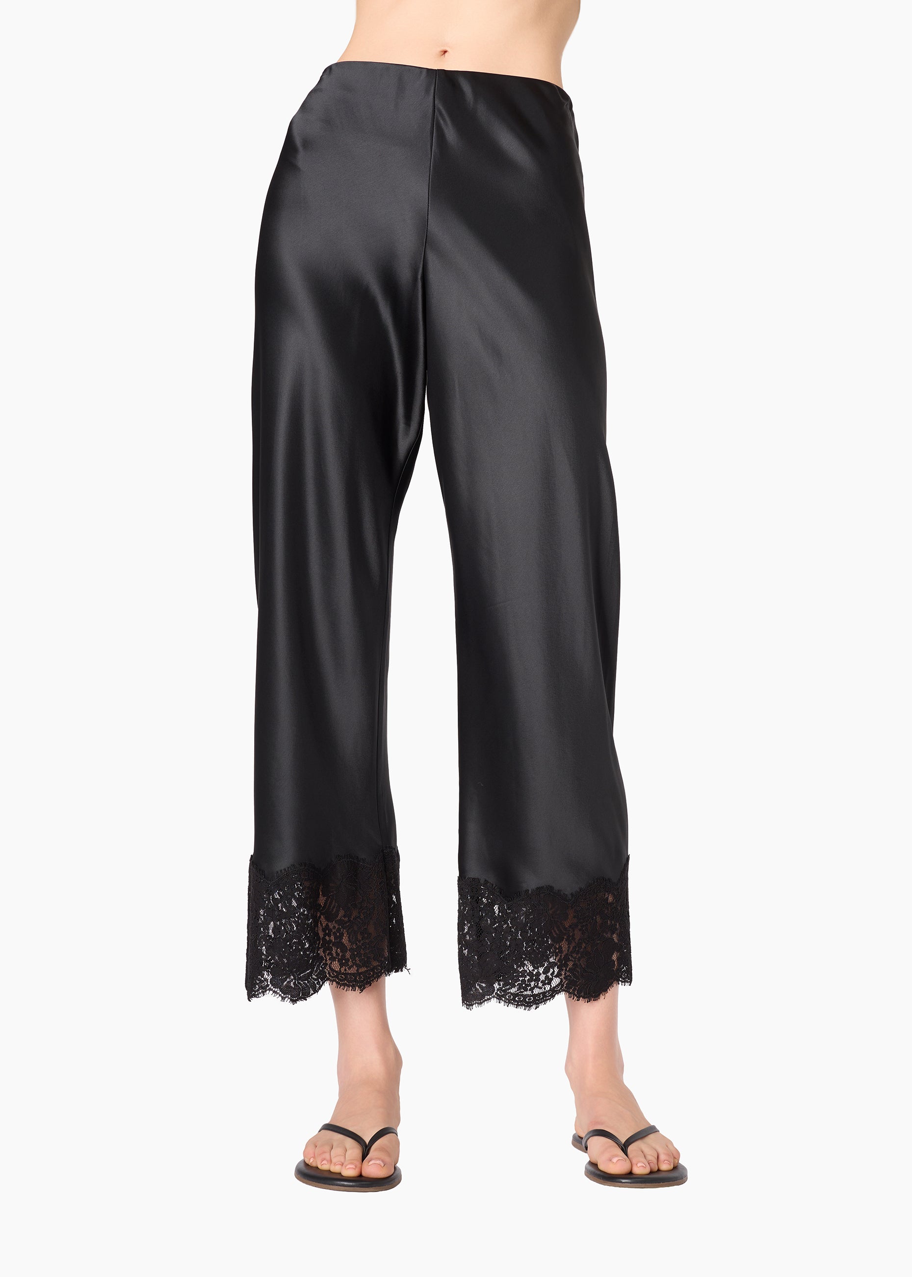Bristol Mid Rise Lace Pant Black – CAMI NYC