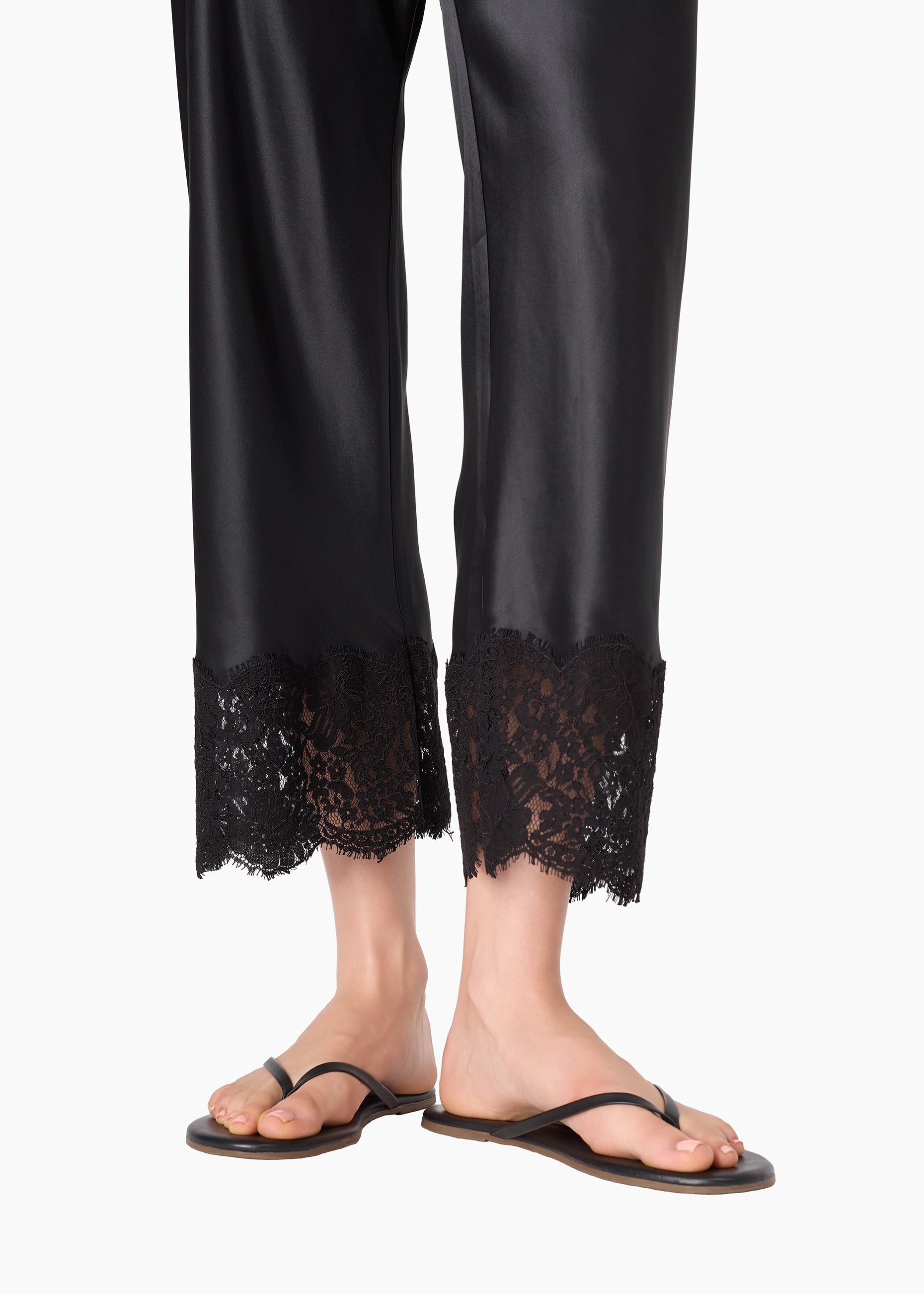 Bristol Mid Rise Lace Pant Black – CAMI NYC