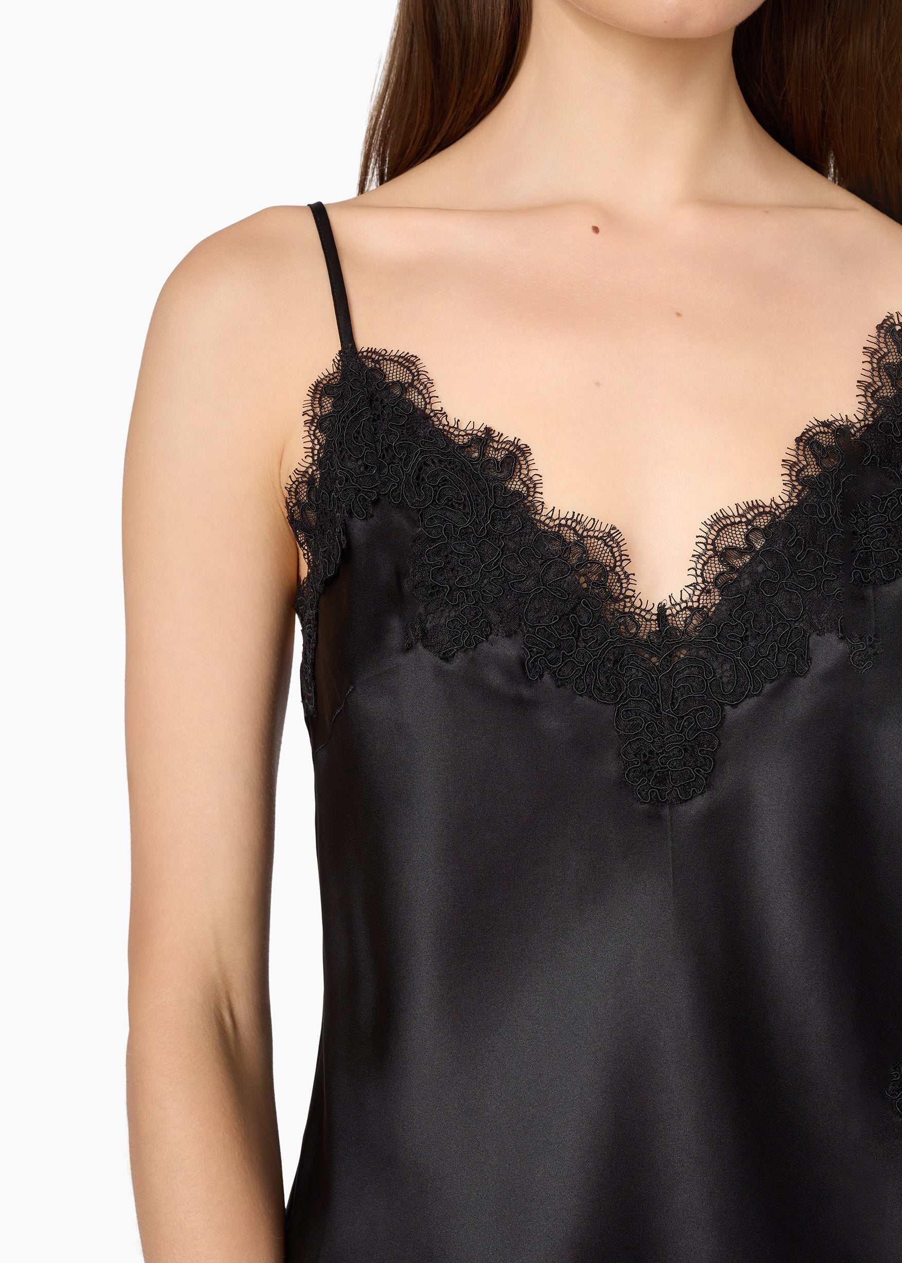 Annika Silk Camisole Black – CAMI NYC