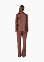 Bristol Mid Rise Jacquard Pant Umber