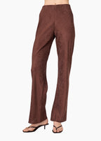 Bristol Mid Rise Jacquard Pant Umber