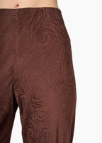 Bristol Mid Rise Jacquard Pant Umber