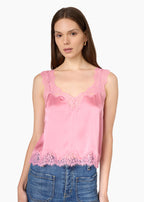 Tony Silk Camisole Pink Ribbon