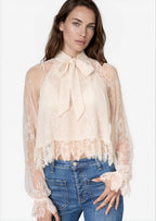 Tully Lace Blouse Oat
