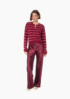 Bristol Mid Rise Pant Deep Plum