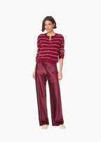 Bristol Mid Rise Pant Deep Plum