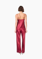 Deena Satin Camisole Cherry Wine