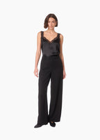 Meade Wide Leg Tencel Trouser Black