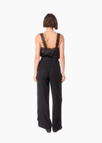 Meade Wide Leg Tencel Trouser Black
