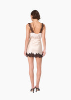Rogers Silk Mini Skirt Oat