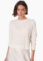 Lesley Cropped Sweater Macadamia