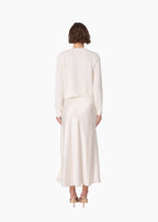 Guynan Silk Maxi Skirt Macadamia