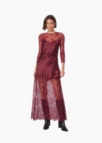 Beauregard Lace Maxi Dress Deep Plum