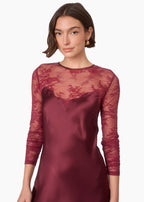Beauregard Lace Maxi Dress Deep Plum