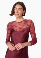 Beauregard Lace Maxi Dress Deep Plum